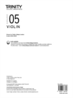 Trinity College London Violin Exam Pieces From 2020: Grade 5 (part only) - Book