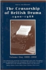 The Censorship of British Drama 1900-1968 Volume 1 : 1900-1932 - Book