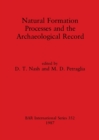 Natural Formation Pprocesses and the Archaeological Record - Book