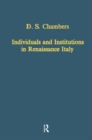 Individuals and Institutions in Renaissance Italy - Book