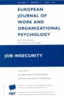 Job Insecurity:Iss 2 V8 Work : A Special Issue of the European Journal of Work and Organizational Psychology - Book