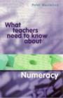 What Teachers Need to Know About Numeracy - Book