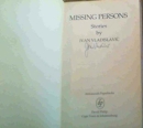 Missing Persons : Stories by.... - Book