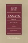 Essays -- Moral Political & Literary, 2nd Edition - Book