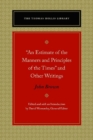"An Estimate of the Manners and Principles of the Times" and Other Writings - Book
