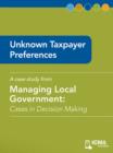 Unknown Taxpayer Preferences : Cases in Decision Making - eBook
