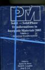 Solid to Solid Phase Transformations in Organic Materials - Book
