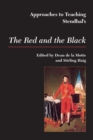 Approaches to Teaching Stendhal's the Red and the Black - Book