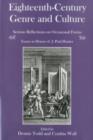 Eighteenth-century Genre and Culture : Serious Reflections on Occasional Forms : Essays in Honor of J. Paul Hunter - Book