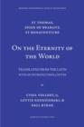 On the Eternity of the World : De Aeternitate Mundi - Book