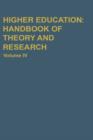 Higher Education: Handbook of Theory and Research : Volume X - Book