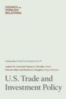 U.S. Trade Policy : Independent Task Force Report - Book