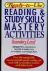 Ready-to-Use Reading & Study Skills Mastery Activities : Secondary Level - Book