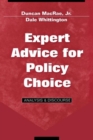Expert Advice for Policy Choice : Analysis and Discourse - Book