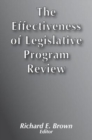Effectiveness of Legislative Program Review - Book