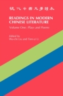 Readings in Modern Chinese Literature : Plays and Poems - Book