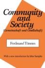 Community and Society - Book