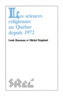 Les sciences religieuses au QuA (c)bec depuis 1972 - Book