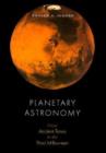 Planetary Astronomy : From Ancient Times to the Third Millennium - Book