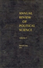 Annual Review of Political Science, Volume 1 - Book