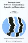 Perspectives on Software Documentation : Inquiries and Innovations - Book
