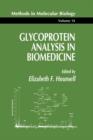 Glycoprotein Analysis in Biomedicine - Book