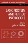 Basic Protein and Peptide Protocols - Book
