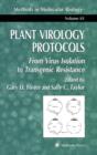 Plant Virology Protocols : From Virus Isolation to Transgenic Resistance - Book