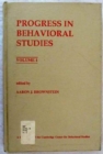 Progress in Behavioral Studies : Volume 1 - Book