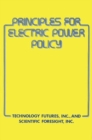 Principles for Electric Power Policy - Book
