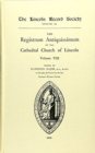 Registrum Antiquissimum of the Cathedral Church of Lincoln [8] - Book