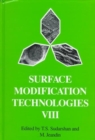 Surface Modification Technologies VIII - Book