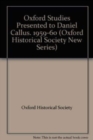 Oxford Studies Presented to Daniel Callus. 1959-60 - Book
