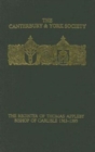 The Register of Thomas Appleby, Bishop of Carlisle 1363-1395 - Book