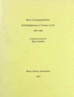 Music Cataloging Bulletin : Index/Supplement to Volumes 16-20, 1985-1989 - Book