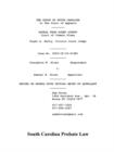 South Carolina Probate Law : Creighton Sloan Vs. Sam Sloan - Book