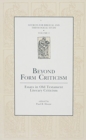 Beyond Form Criticism : Essays in Old Testament Literary Criticism - Book