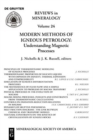 Modern Methods of Igneous Petrology : Understanding Magmatic Processes - Book