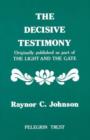 Decisive Testimony - Book