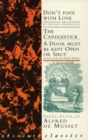 Musset: Three Plays : Don't Fool With Love; The Candlestick; A Door must be kept Open or Shut - Book