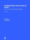 International Who's Who in Music : Popular Music - Book