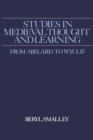 Studies in Medieval Thought and Learning From Abelard to Wyclif - Book