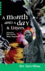 A Month And A Day : & Letters - Book