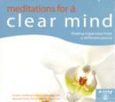 Meditations for a Clear Mind (Audio) : Finding Happiness from a Different Source - Book