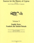 English Texts : Frankish and Turkish Periods - Book