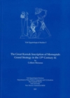The Great Karnak Inscription of Merneptah : Grand Strategy in the 13th Century BC - Book