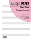 MUSIC PAPER NoteBook - Standard Notation - Book