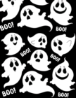 Boo! : College Ruled Paper with a BW ghost illustrations on each page- 8.5 x 11- 150 Pages, Perfect for School, Office and Home - Book