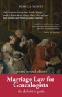 Marriage Law for Genealogists - Book