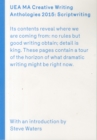 UEA 2015 Creative Writing Anthology Scriptwriting - Book